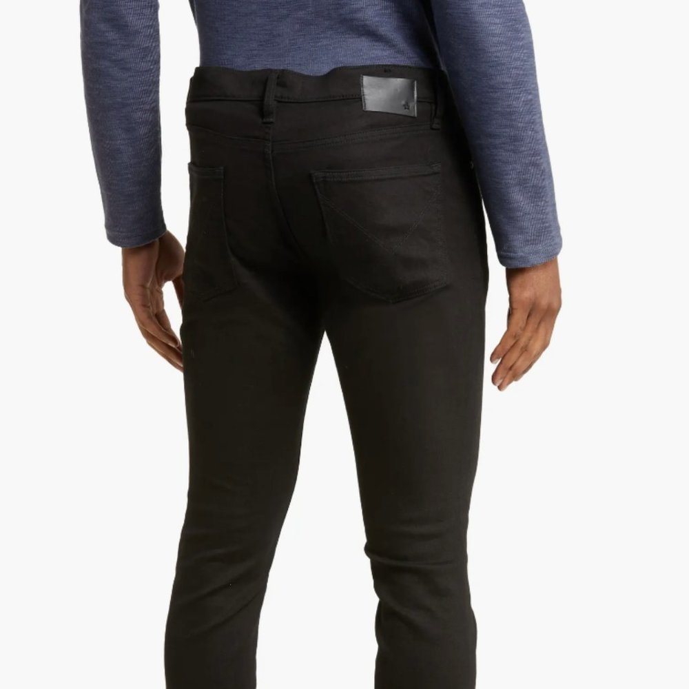 Mens Size 34 John Varvatos Wight Skinny Jeans Black